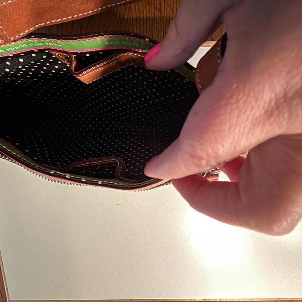 Kate Spade Green and Tan Shoulder Bag - Picture 4 of 7